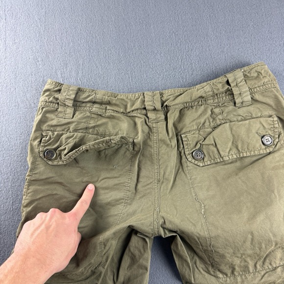 James Perse Pants Men's 32x35* Green Cargo Utility Military Designer Pockets - Picture 7 of 12